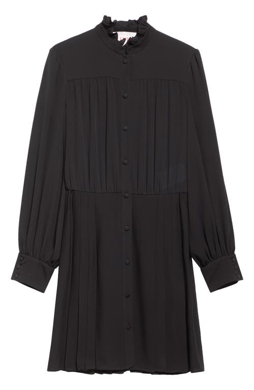 Valentino Garavani Long Sleeve Silk Georgette Shirtdress