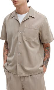 rag & bone Resort Short Sleeve Denim Button-Up Shirt
