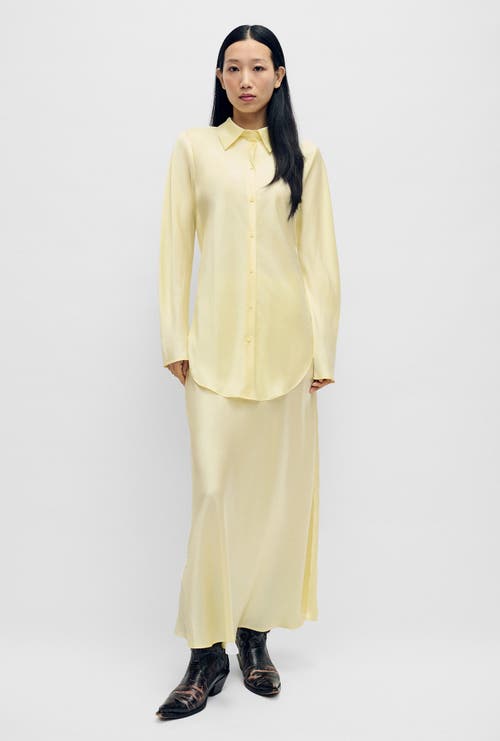 Shop Silk Laundry Long Bias Cut Skirt Vanilla Flower