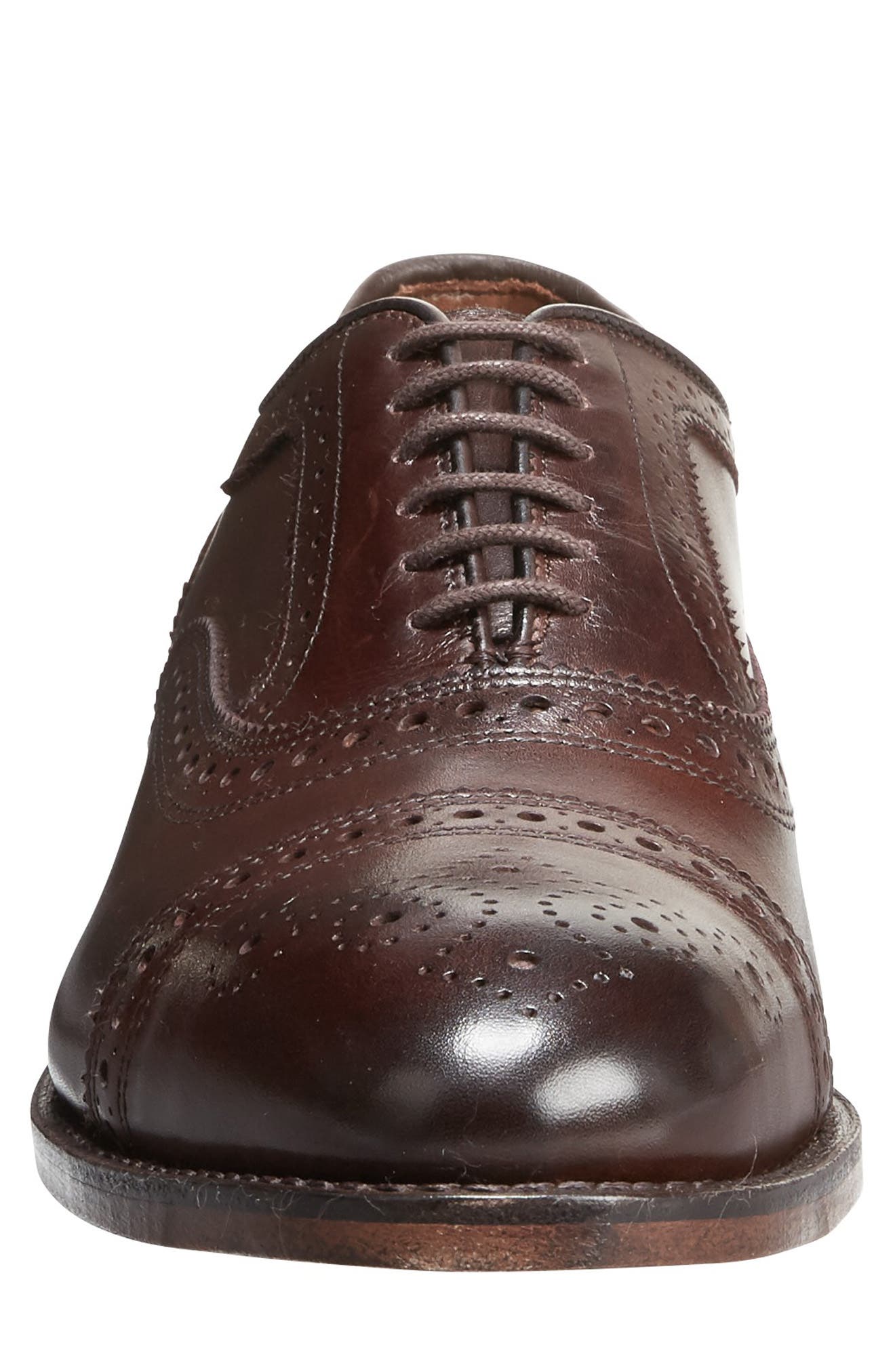 Allen Edmonds Strand Cap Toe Oxford, Alternate, color, Mahogany