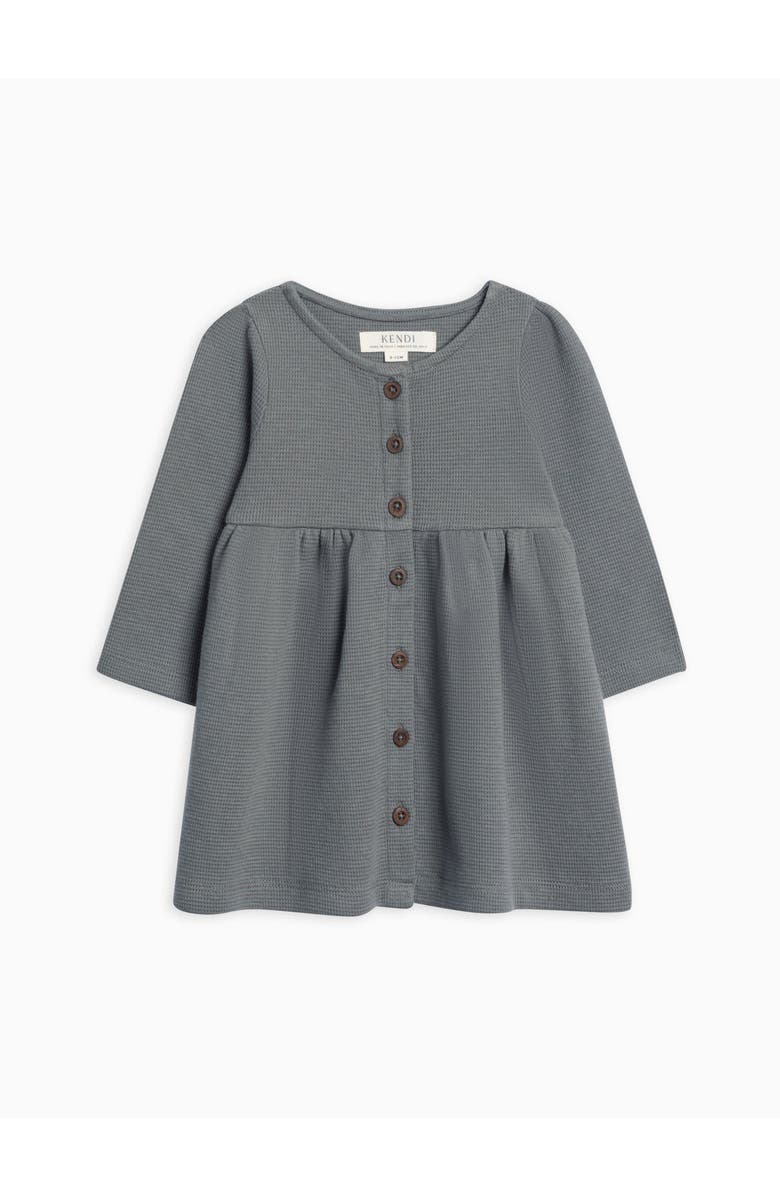 Kendi Arden Waffle Knit Dress, Main, color, Agave