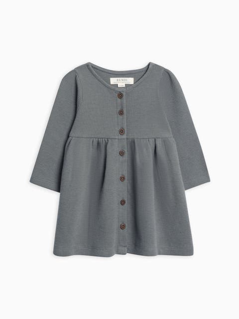 Arden Waffle Knit Dress (Baby, Todder 
Little Kids)