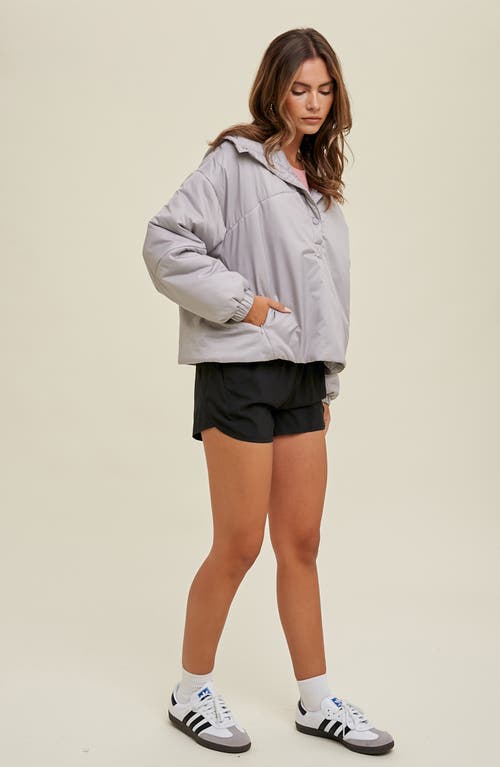 WISHLIST WISHLIST HOODED NYLON ANORAK JACKET
