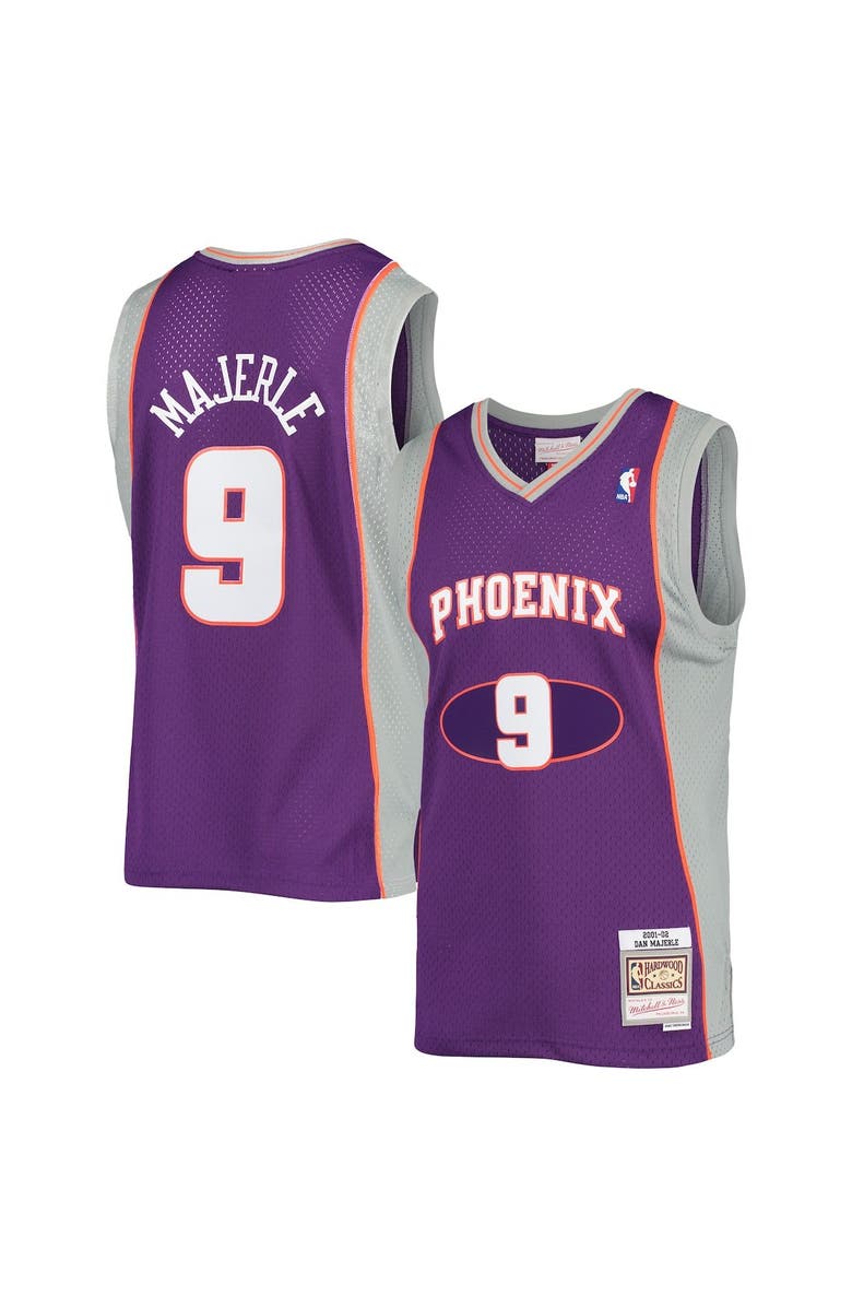 Mitchell & Ness Men's Mitchell & Ness Dan Majerle Purple Phoenix Suns 2001/02 Hardwood Classics Swingman Jersey, Alternate, color, 