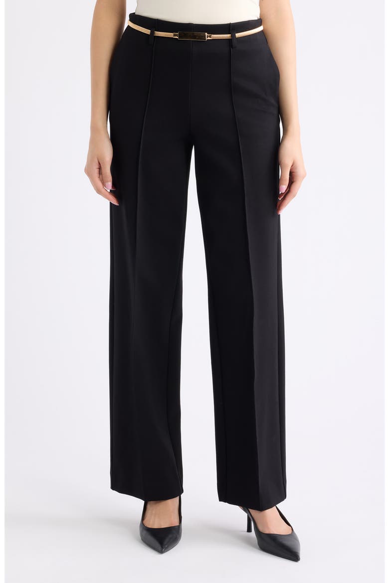 Belted Hollywood Pants, Main, color, ANNE BLACK