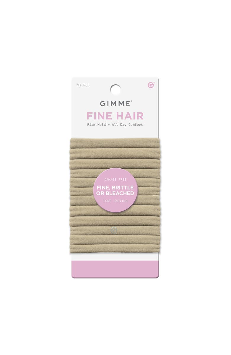 Gimme Beauty Fine Fit Hair Bands, Main, color, Beige
