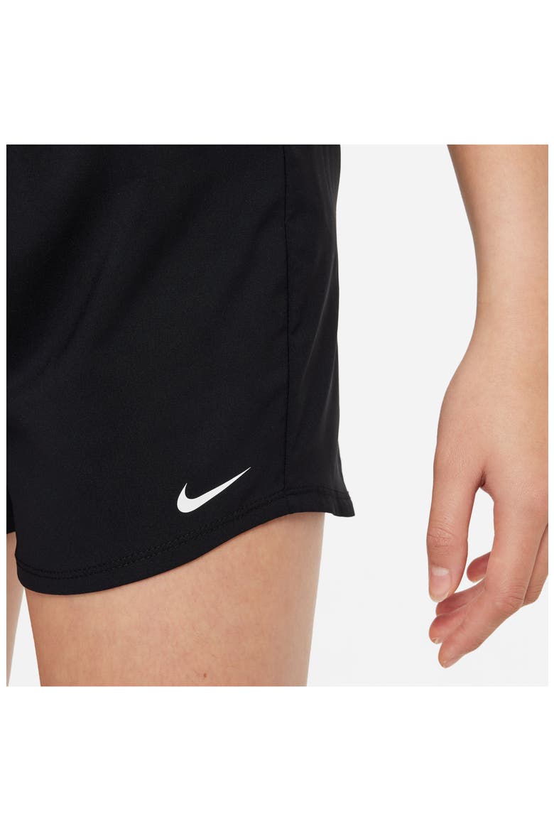 Kids' Dri-FIT One Training Shorts, Alternate, color, 010 BLACK/WHITE
