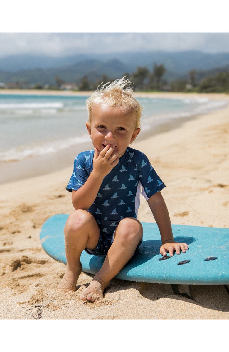 Feather 4 Arrow Fin Beach Daze One-Piece Rashguard Swimsuit, Alternate, color, 