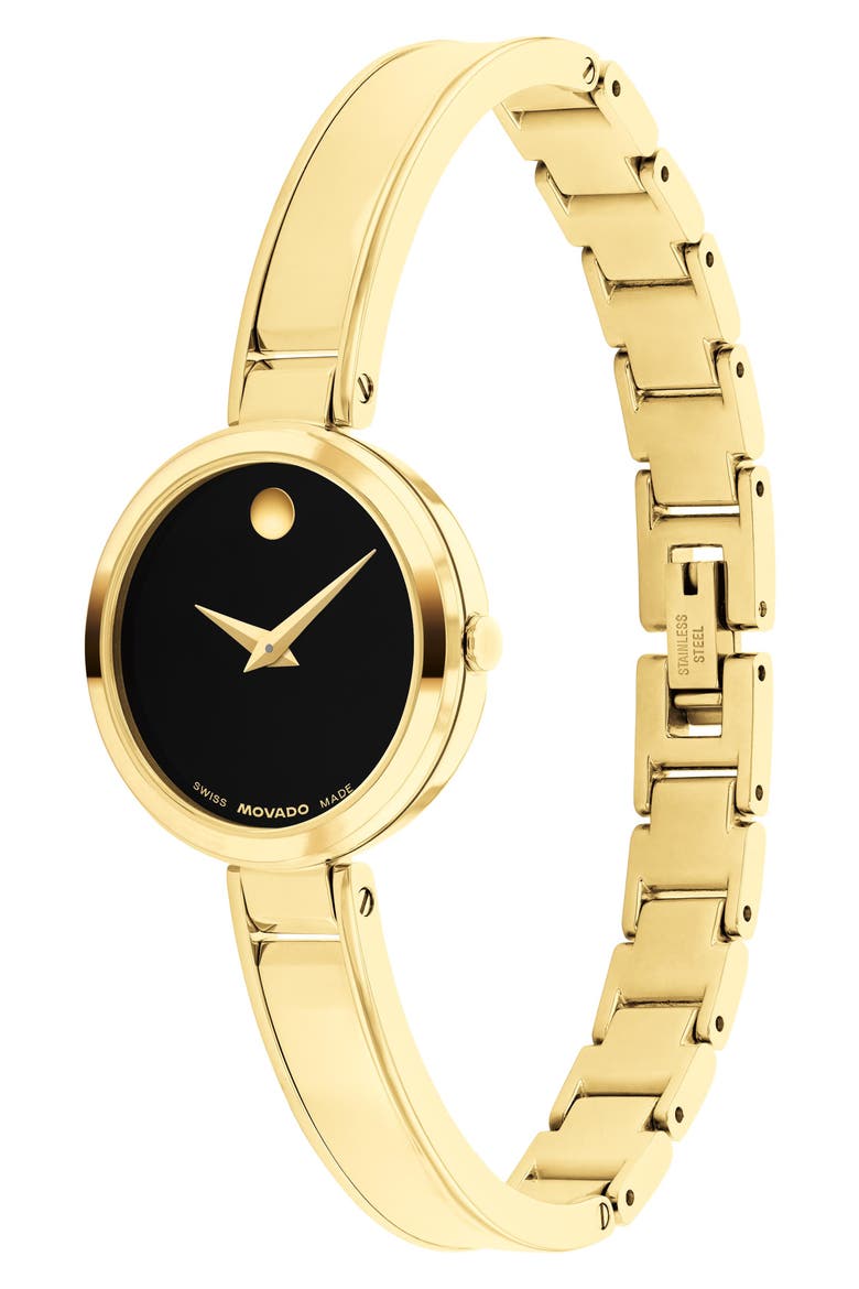 Moda Bracelet Watch, 24mm, Alternate, color, BLACK DIAL