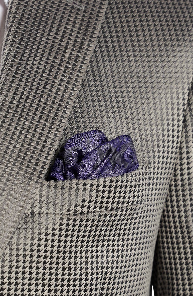 Robert Graham Colden Grey Velvet Houndstooth Sport Coat, Alternate, color, Grey