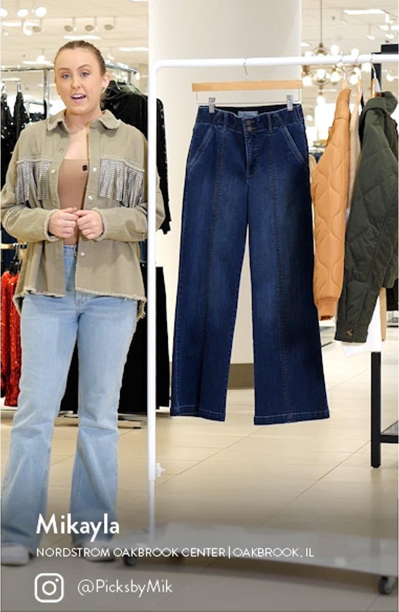 'Ab'Solution Skyrise Wide Leg Jeans, sales video thumbnail