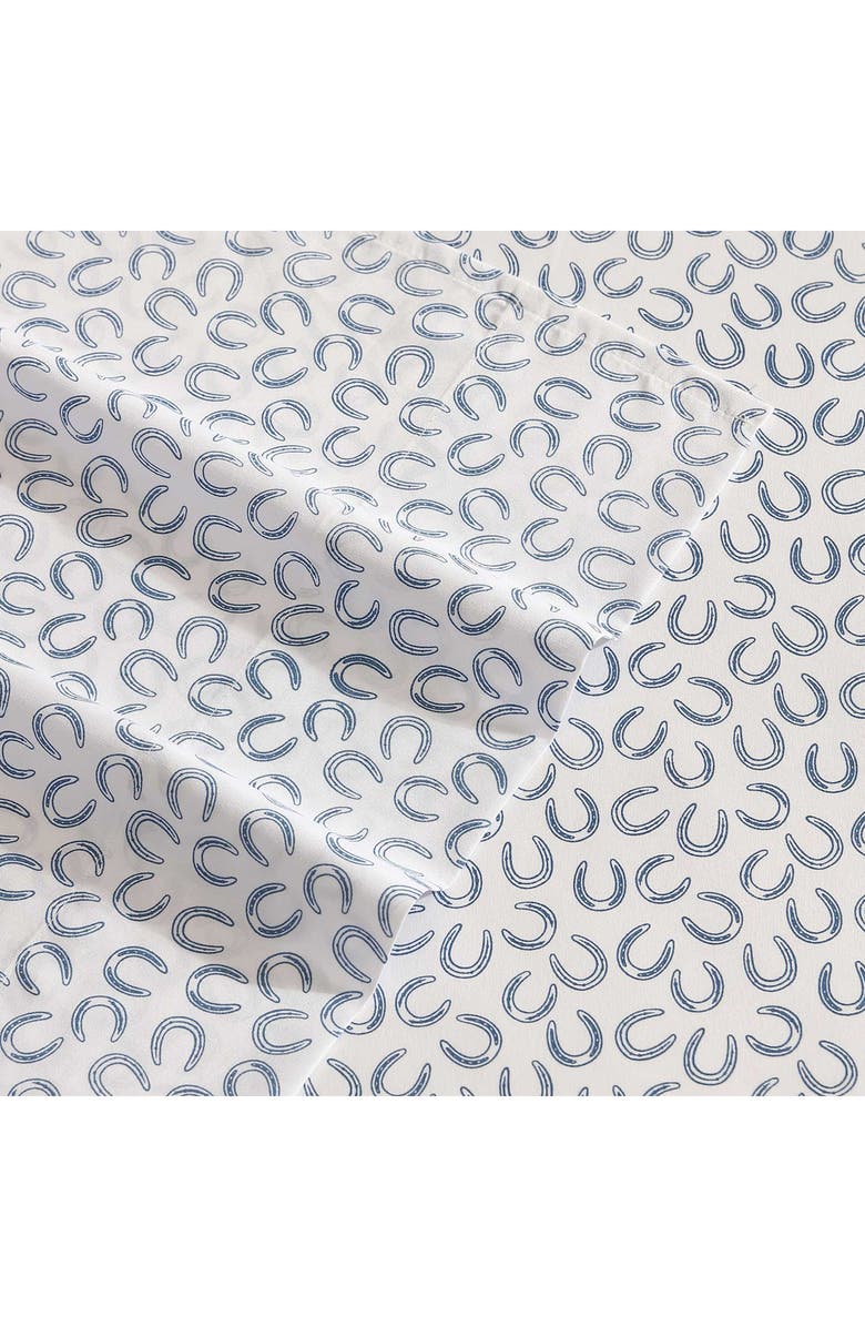 Wrangler Horseshoe Sheet Set, Alternate, color, Blue