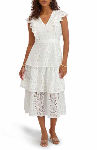 Kensie Floral Lace Midi Dress