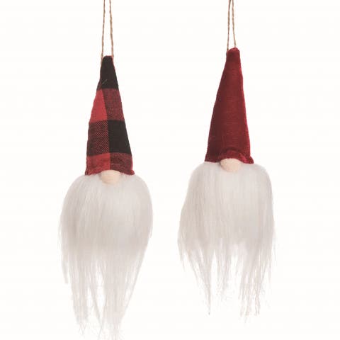 Christmas Gnome Ornaments Set of 2