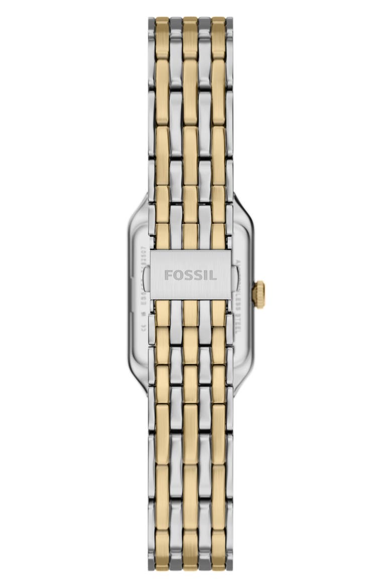 Mini Raquel Tank Bracelet Watch, 18mm x 29mm, Alternate, color, TWO TONE