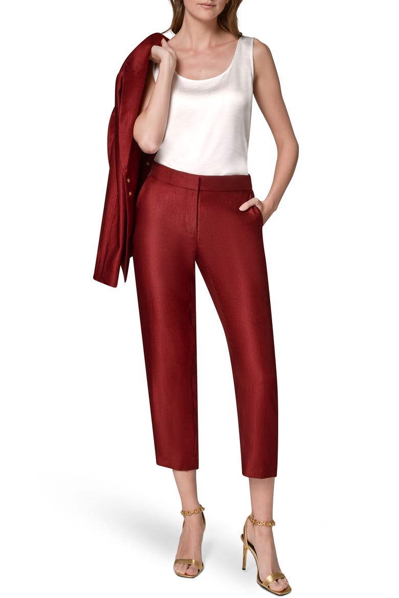 Slim Leg Ankle Pants, Alternate, color, SUNBAKED