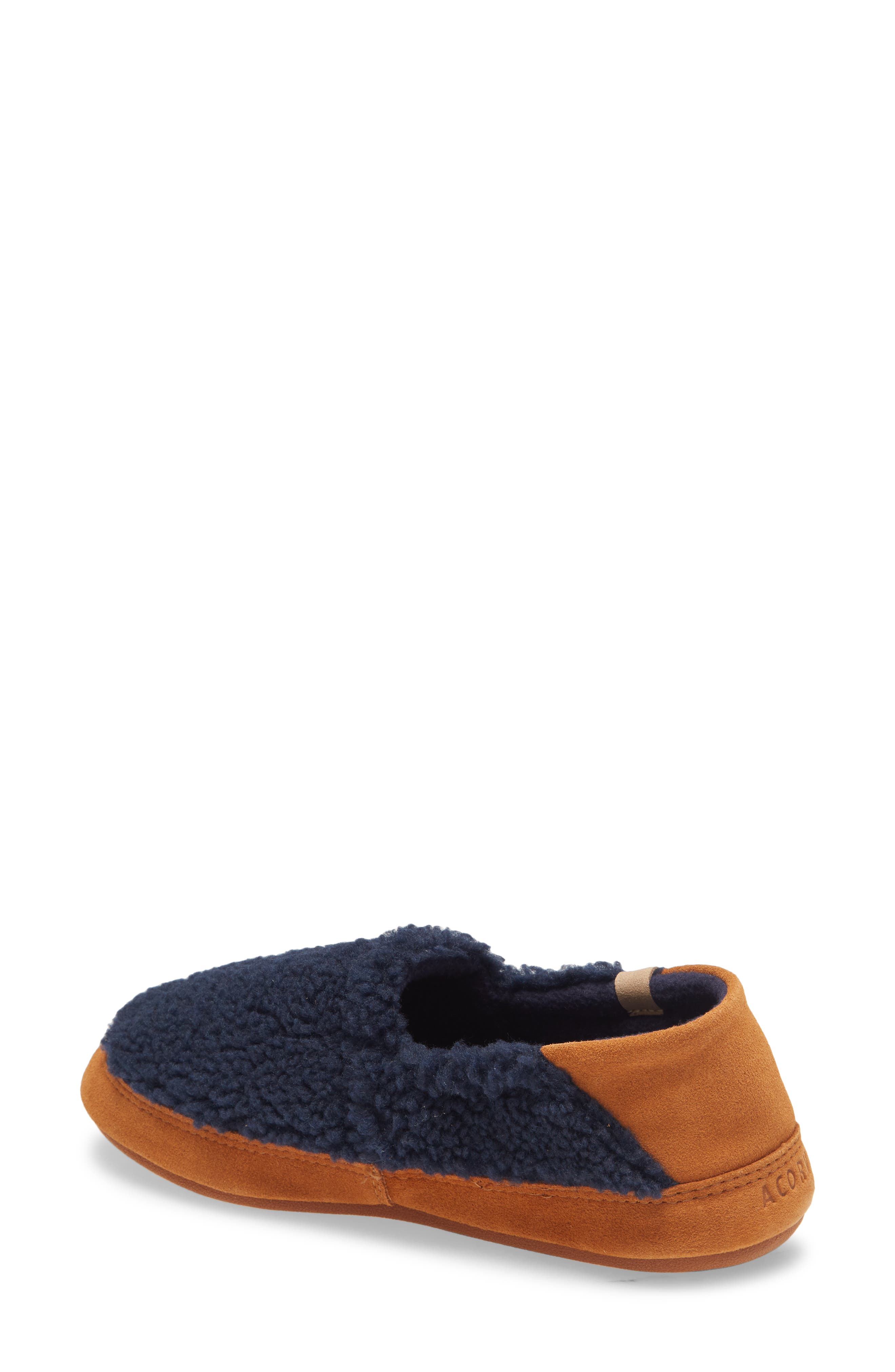 Acorn Moc II Slipper, Alternate, color, Navy Popcorn