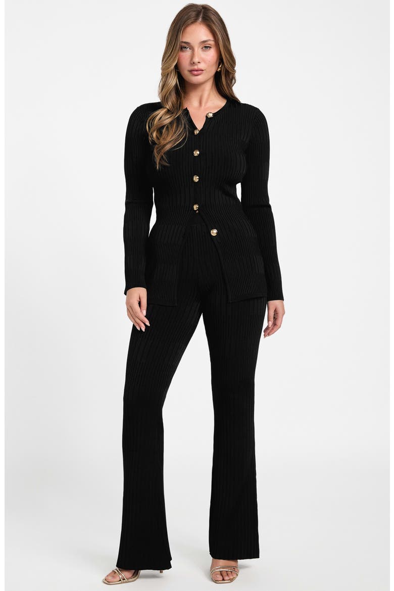 Janet Rib Cardigan, Alternate, color, JET BLACK A996