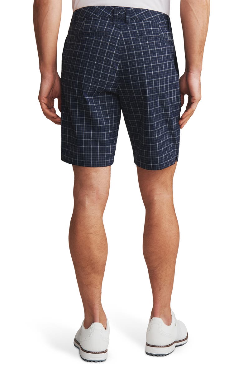 Rhone Dune Plaid Golf Shorts, Alternate, color, Navy Windowpane Check