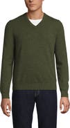 Lands' End Fine Gauge Cashmere V-neck Sweater