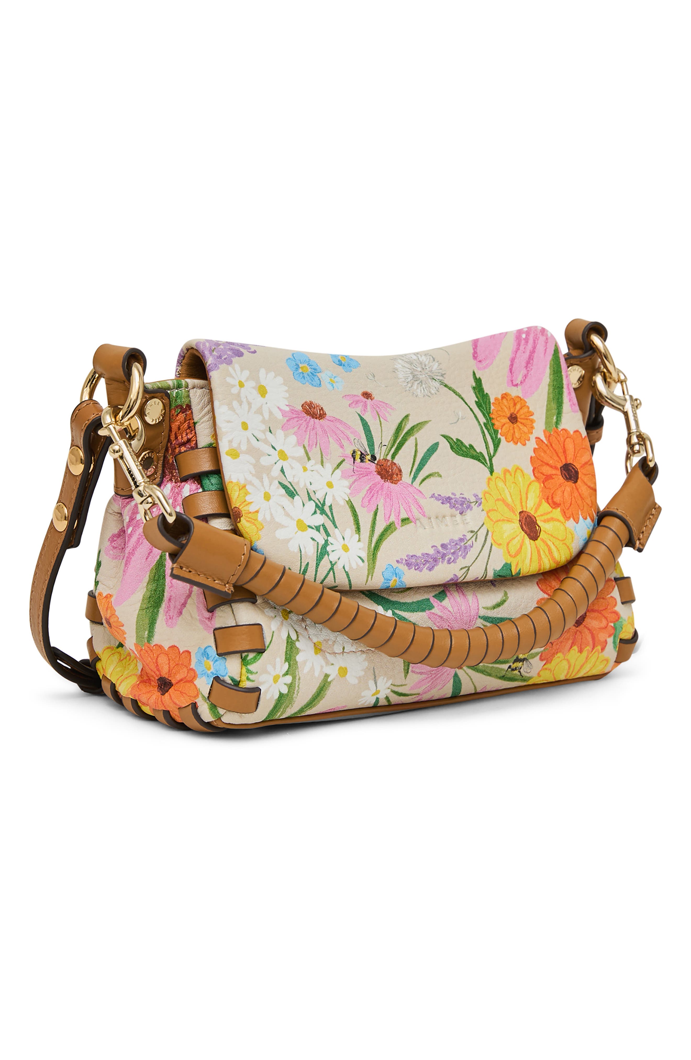 AIMEE Mini Zen Leather Crossbody Bag, Alternate, color, Serenity Flora