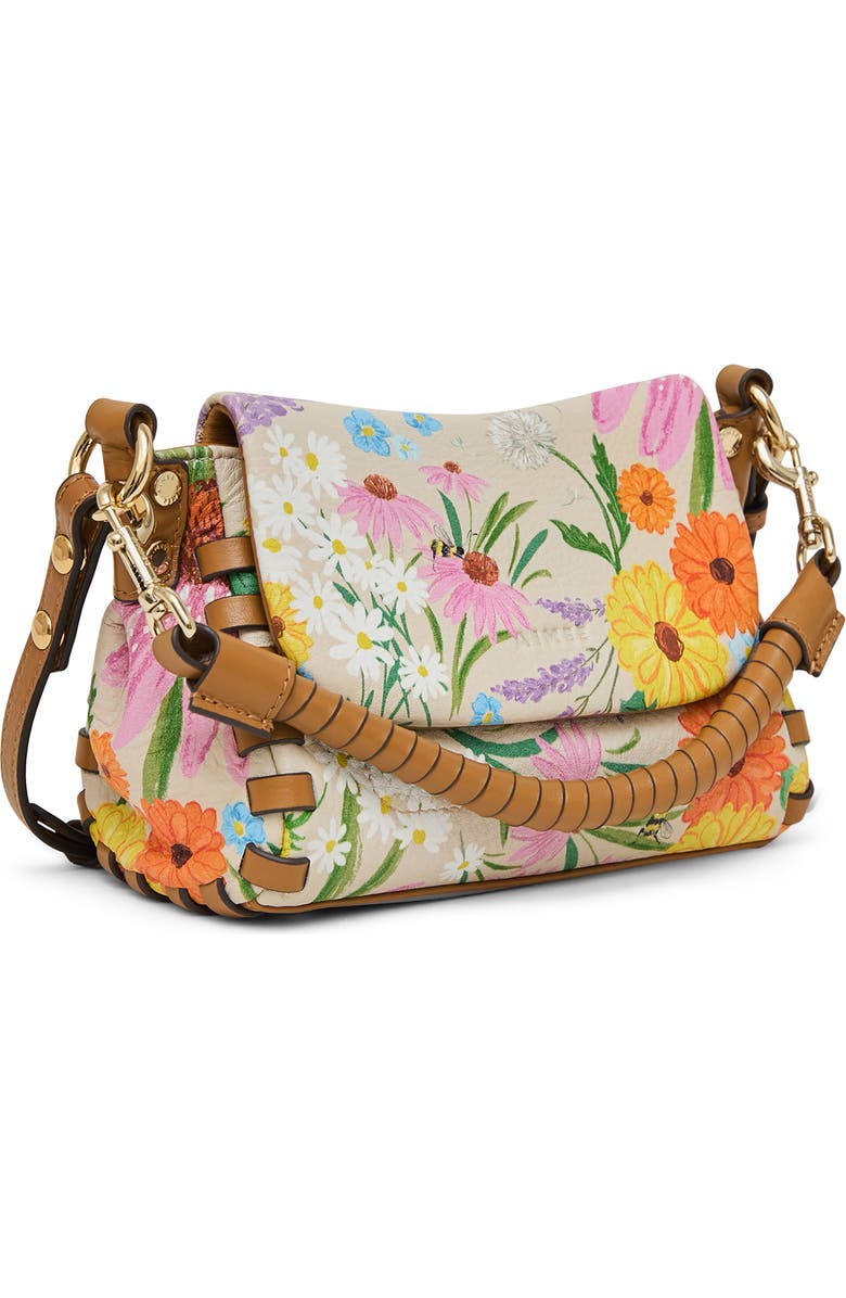 AIMEE Mini Zen Leather Crossbody Bag, Alternate, color, Serenity Flora