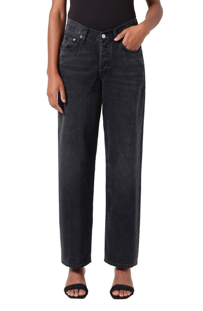 AGOLDE V-Waist Baggy Straight Leg Jeans, Main, color, Hitch