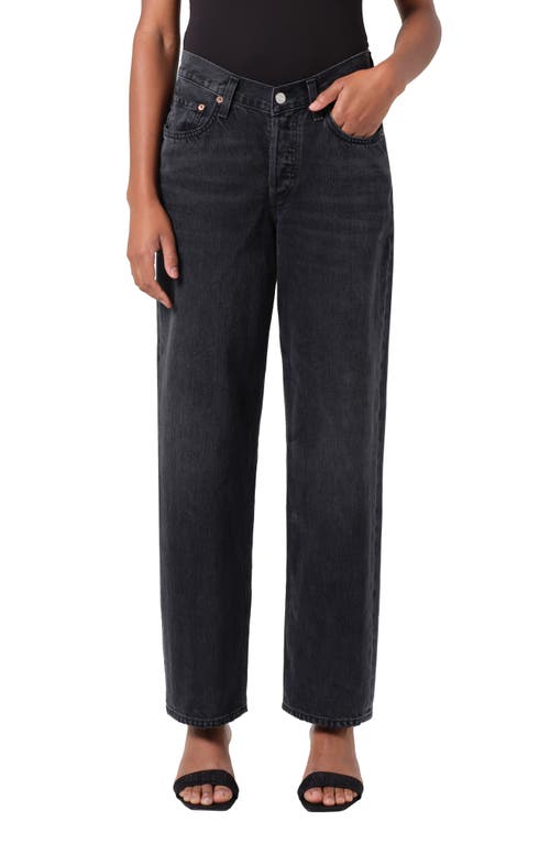 Shop Agolde V-waist Baggy Straight Leg Jeans In Hitch
