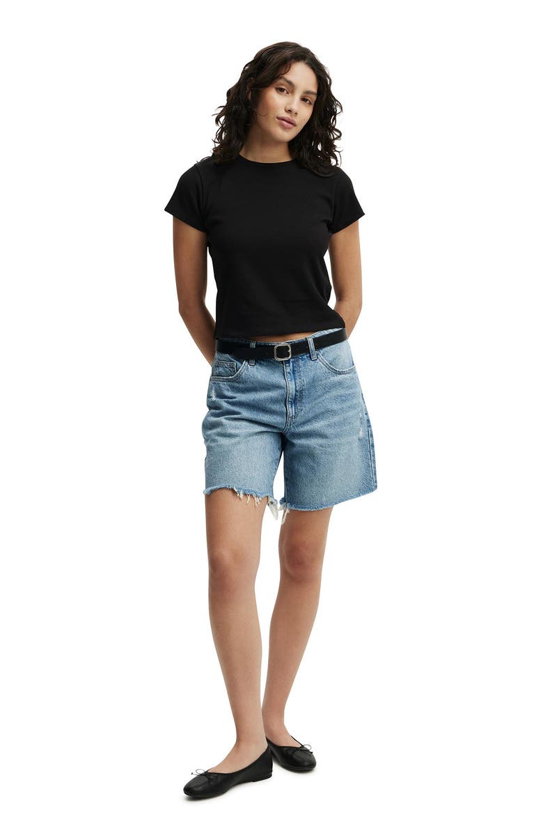 Cotton On Women's 90S Baby Tee, Alternate, color, Black