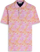 Bugatchi Hendrix Floral Pima Cotton Polo