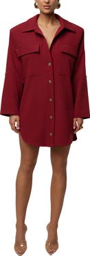 JLUXLABEL Downtime Collared Shirt Dress