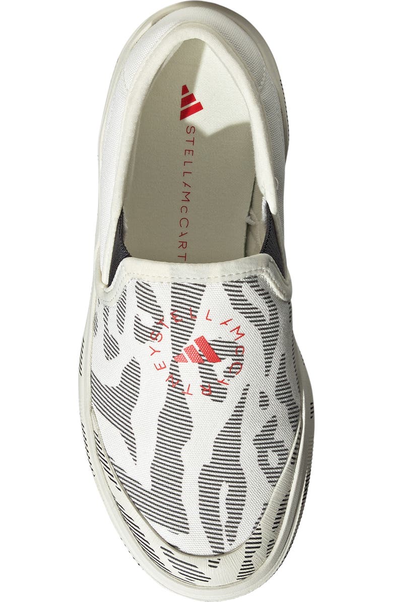 adidas by Stella McCartney Court Slip-On Shoe, Alternate, color, Off White