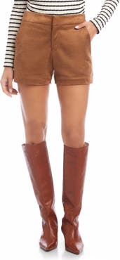 FIFTEEN TWENTY Faux Suede High Waist Shorts