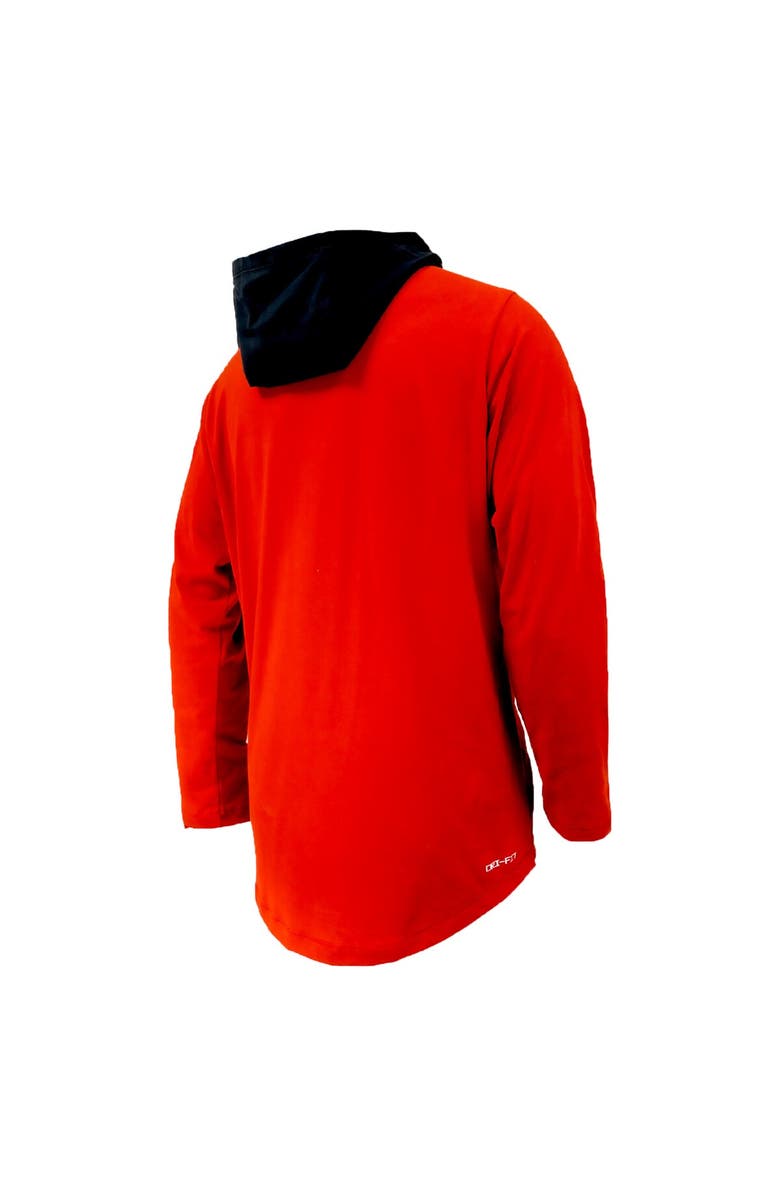 Nike Youth Nike Scarlet Ohio State Buckeyes Sideline Performance Long Sleeve Hoodie T-Shirt, Alternate, color, 