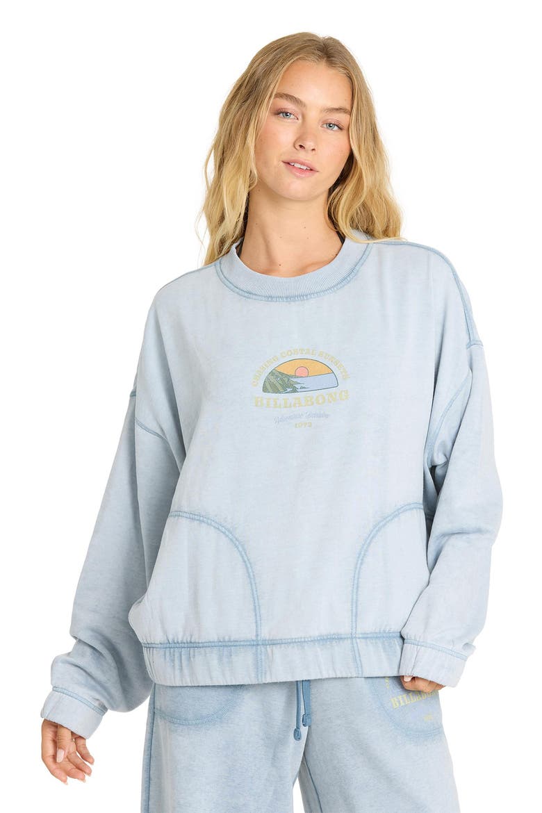 Field Day Graphic Sweatshirt, Alternate, color, BLUE SMOKE