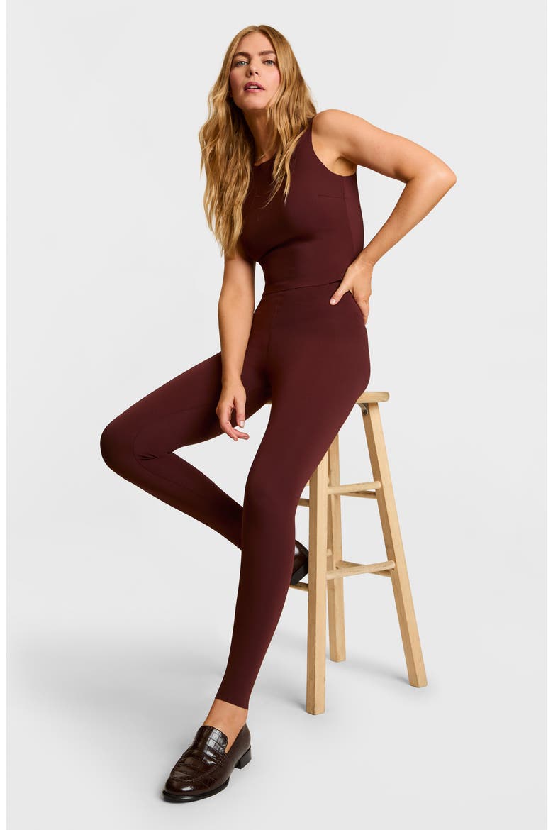 Neoprene Leggings, Alternate, color, OXBLOOD