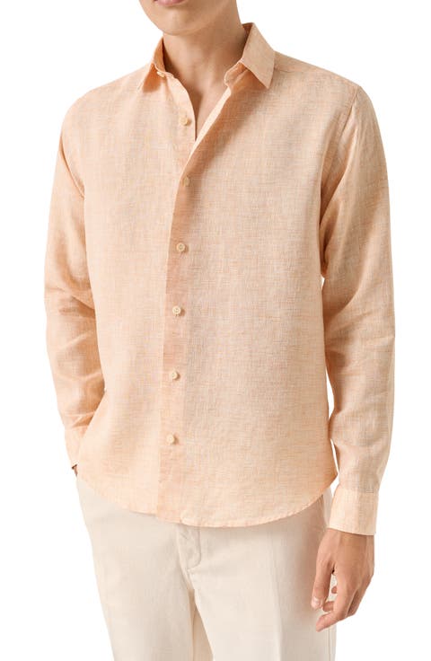Regular Fit Linen Dress Shirt