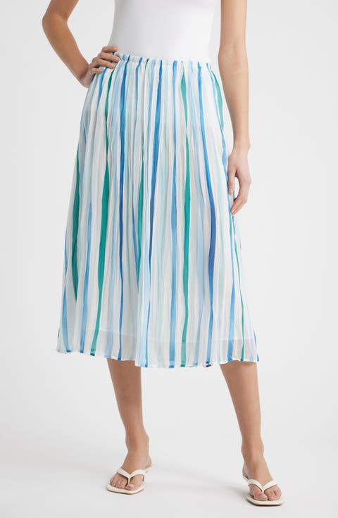 Pleated Midi Skirt