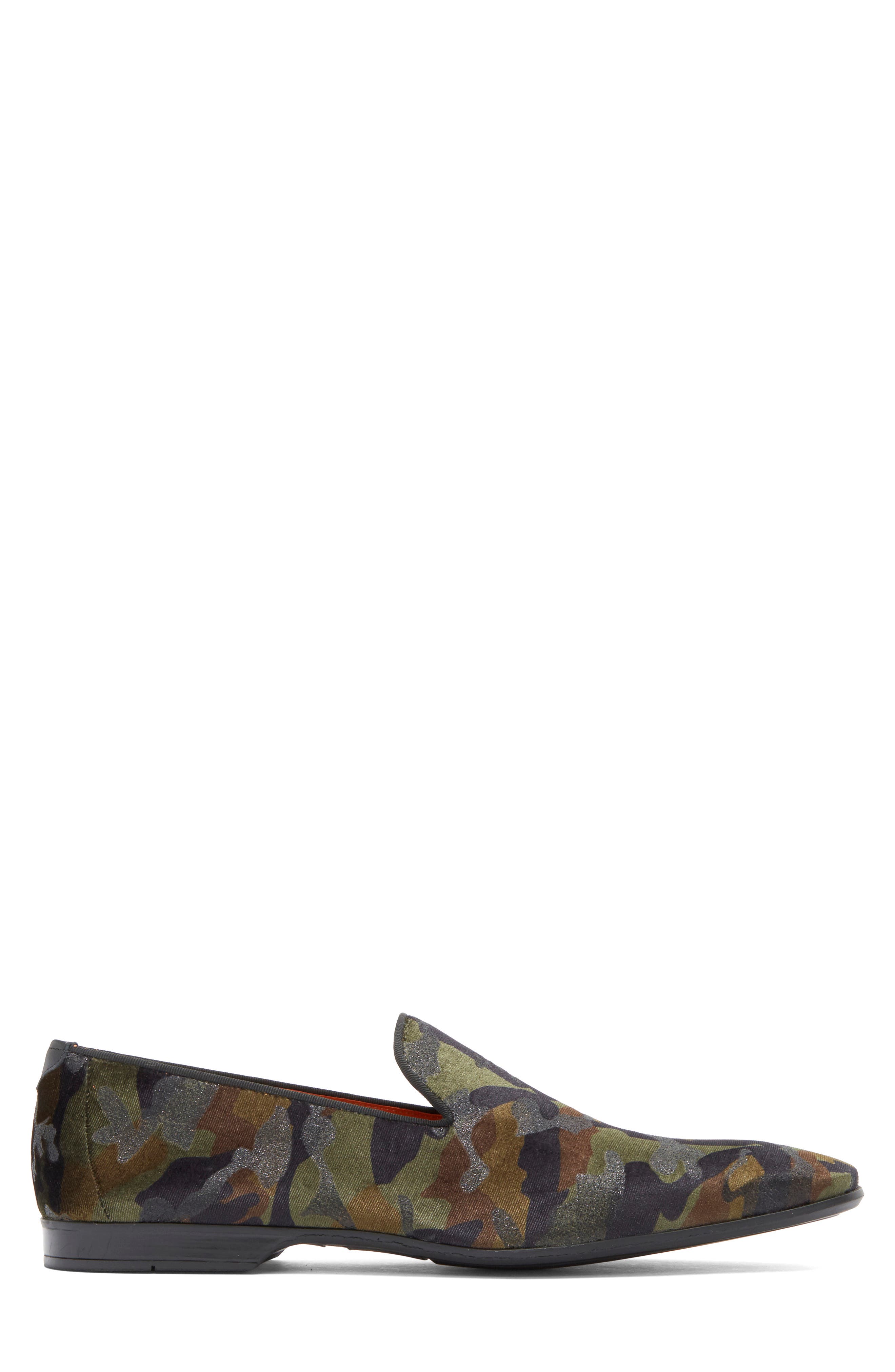 Magnanni Voto Camo Velvet Loafer, Alternate, color, 