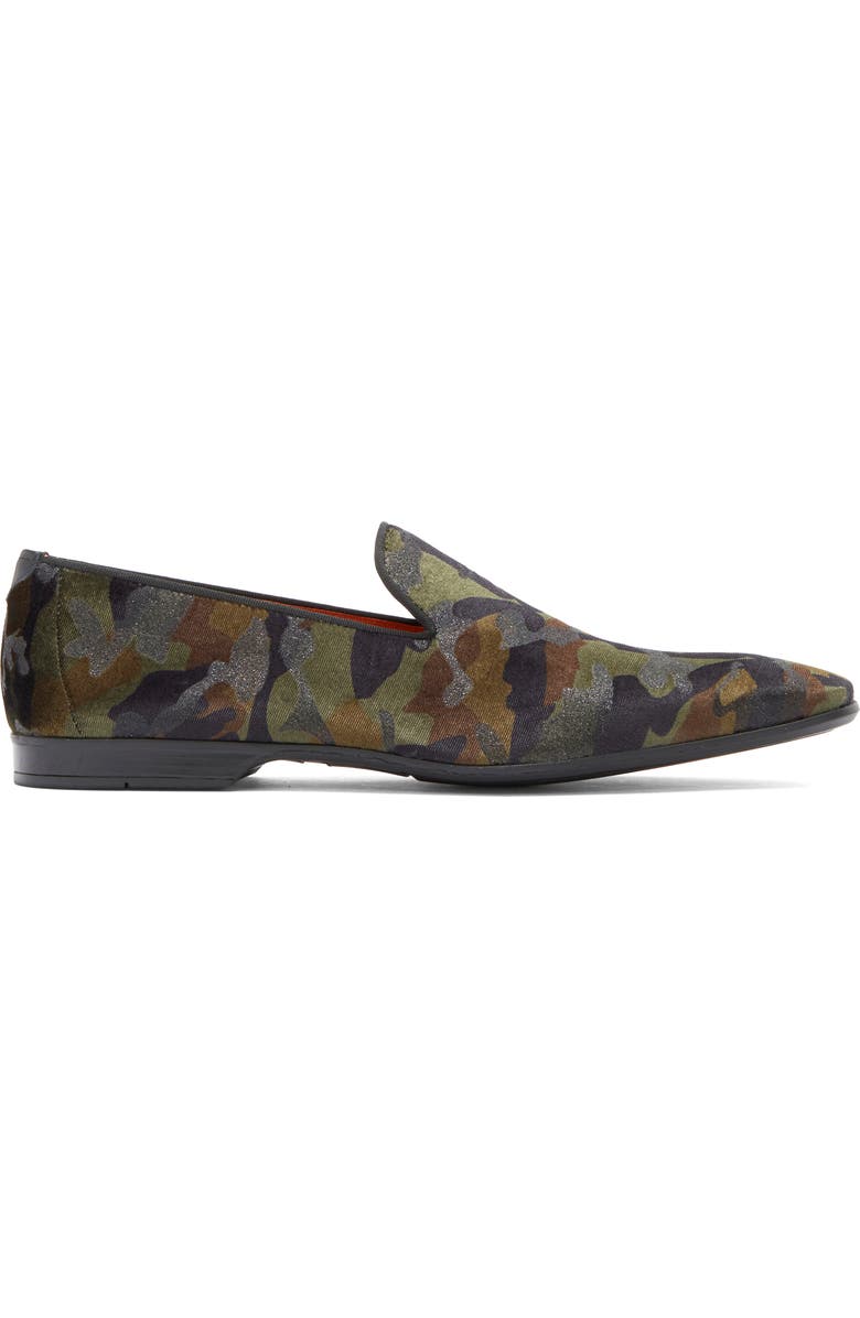 Magnanni Voto Camo Velvet Loafer, Alternate, color,