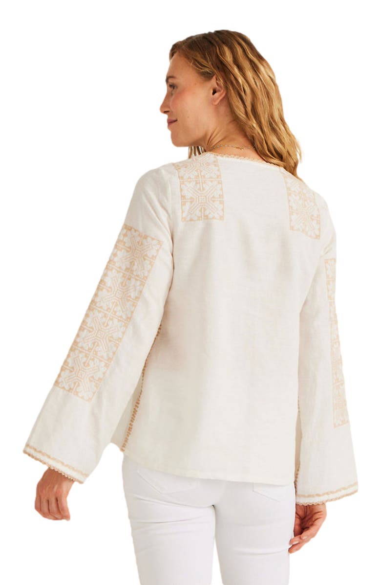 Calypso St. Barth Cassandra Top, Alternate, color, White