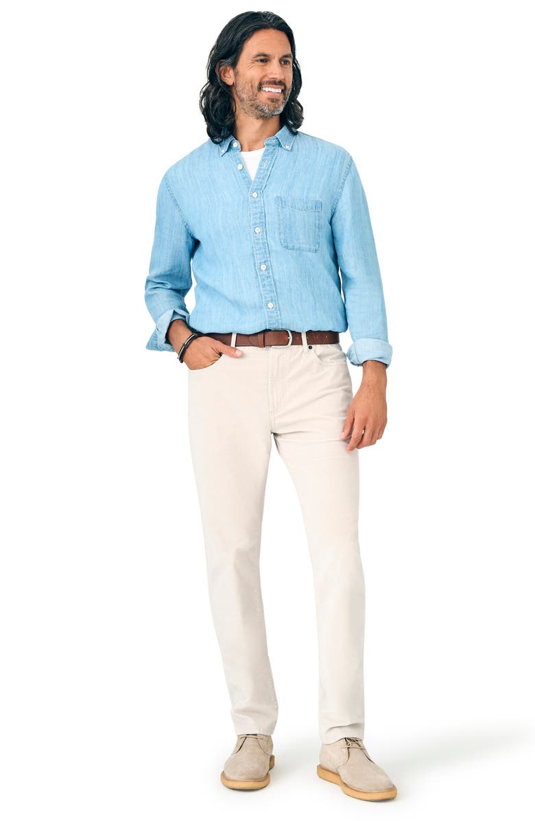 Faherty Straight Leg Stretch Corduroy Pants, Alternate, color, 