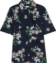Erdem Floral Organic Cotton Poplin Button-Up Shirt
