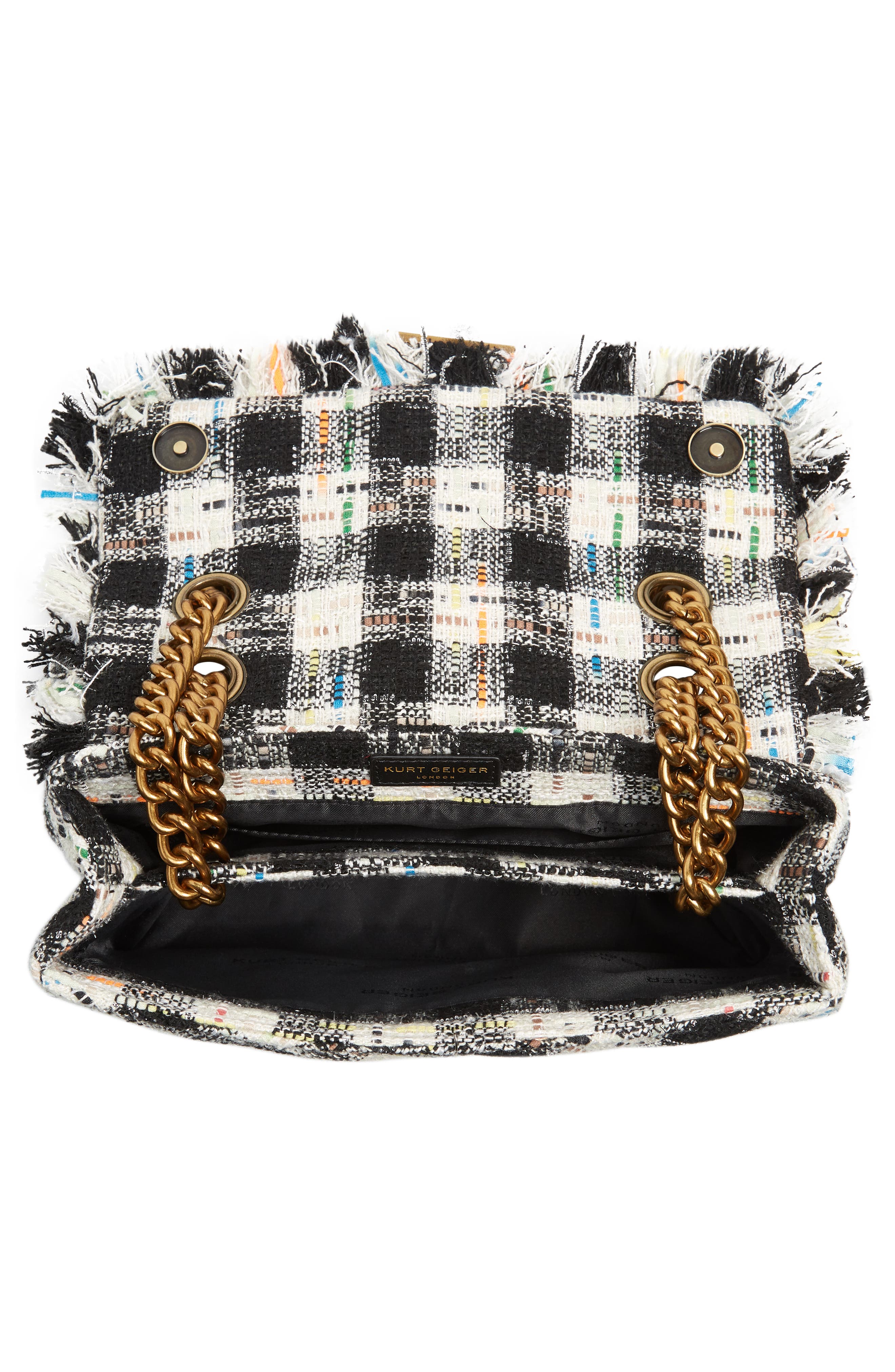 Kurt Geiger London Kensington X Tweed Shoulder Bag, Alternate, color, 