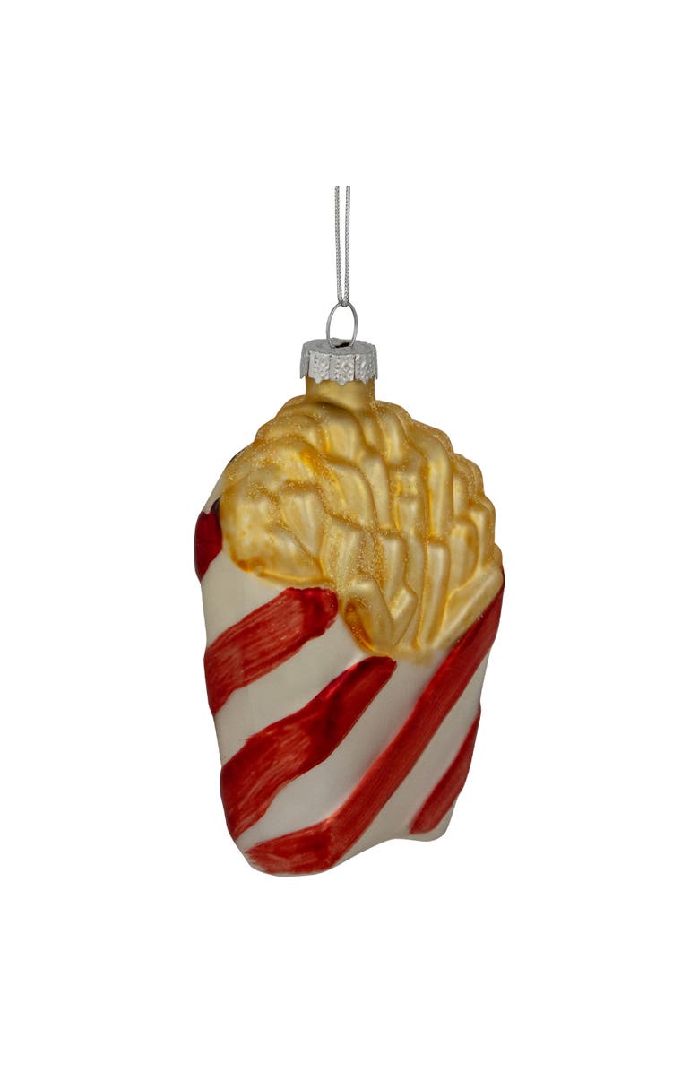 Northlight 4" Fast Food French Fries Glass Christmas Ornament, Alternate, color, Yellow