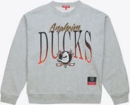 Mitchell & Ness Women's Mitchell & Ness Heather Gray Anaheim Ducks Hockey Night Sweatshirt