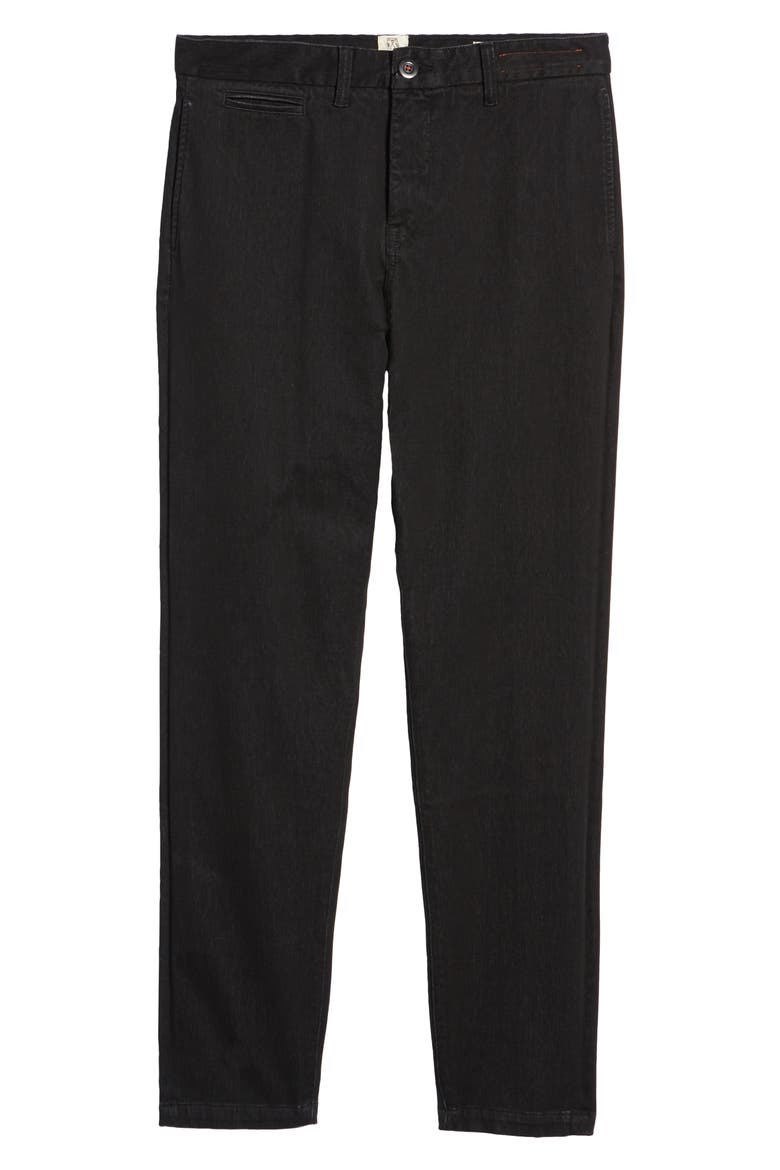 Denit Slim Fit Chinos, Alternate, color, BLACK
