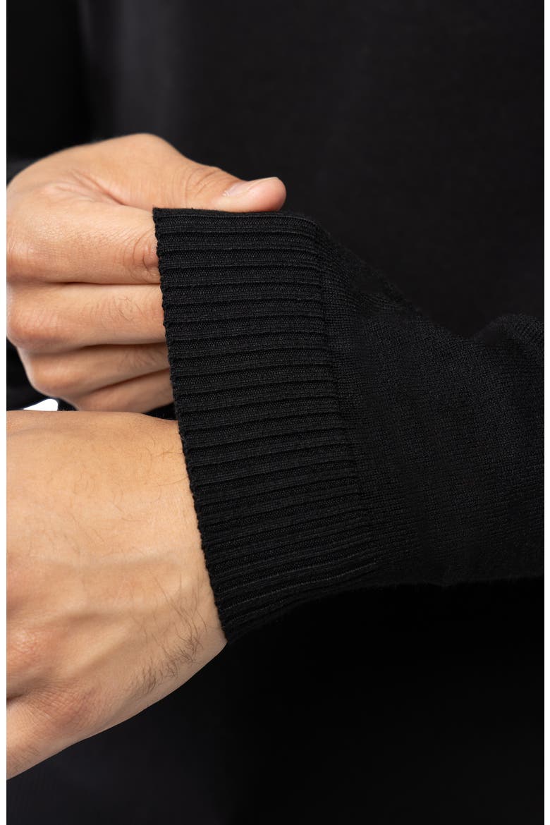 Turtleneck Pullover Sweater, Alternate, color, BLACK