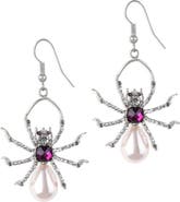 Bill Skinner Studio Pearl Spider Drop Earrings