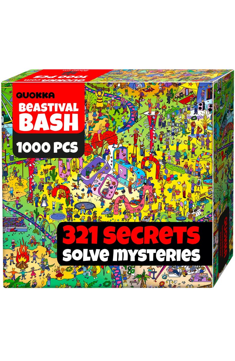 Quokka 1000 Piece Puzzle for Adults and Teens - Animal Bash, Desert Whirl & Hotel Wildeluxe, Main, color, Beastival